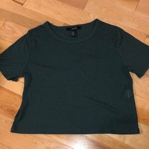 Forever 21 Dark Green Crop Top